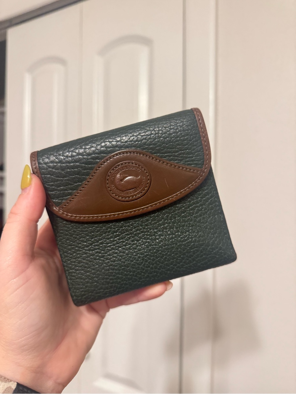 Dooney & Bourke Green Pebbled Leather Wallet